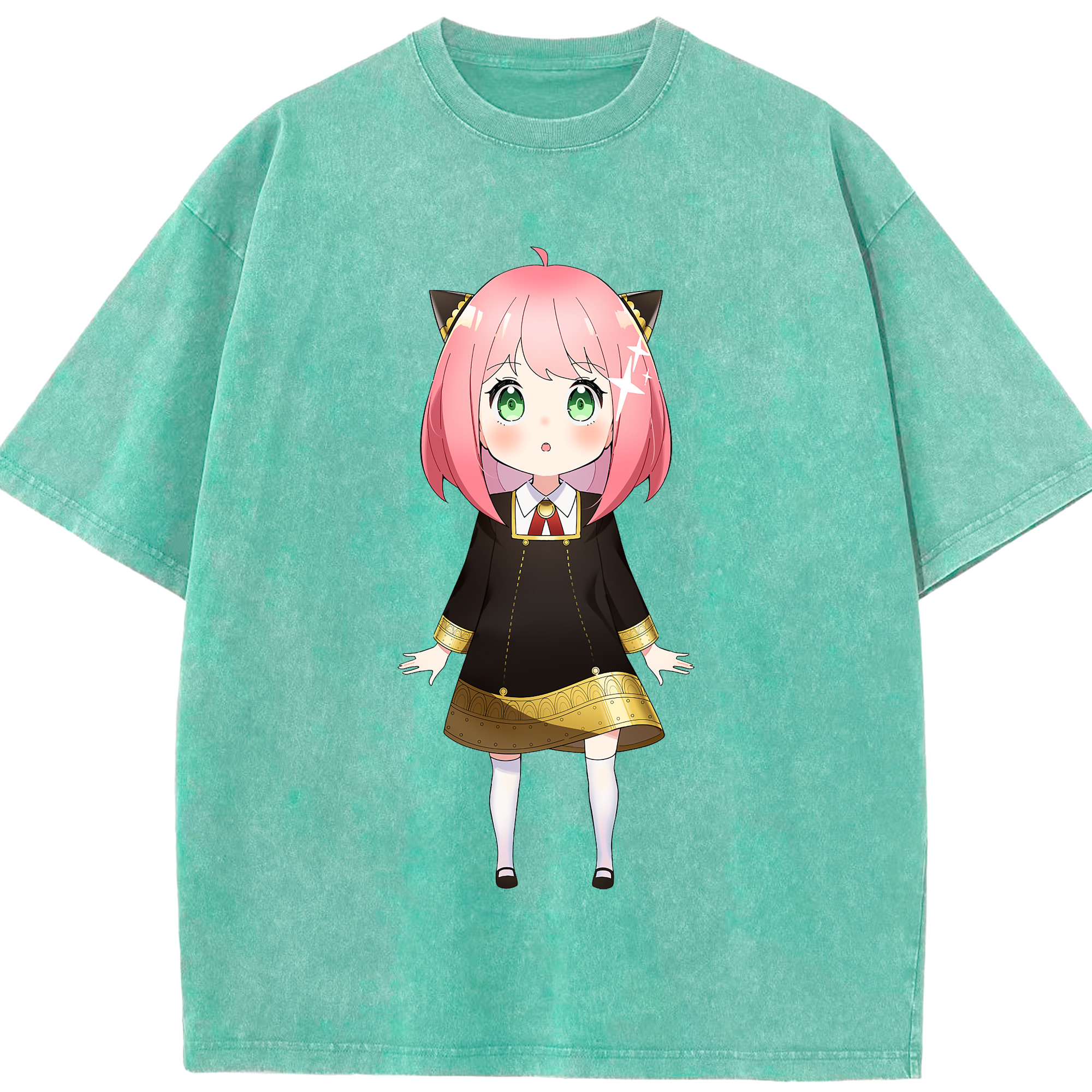 （画像用） SPY×FAMILY间谍家家酒 綿100% ヴィンテージ風 半袖Tシャツ（フロントプリント）